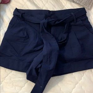 Lauren James bow shorts- navy